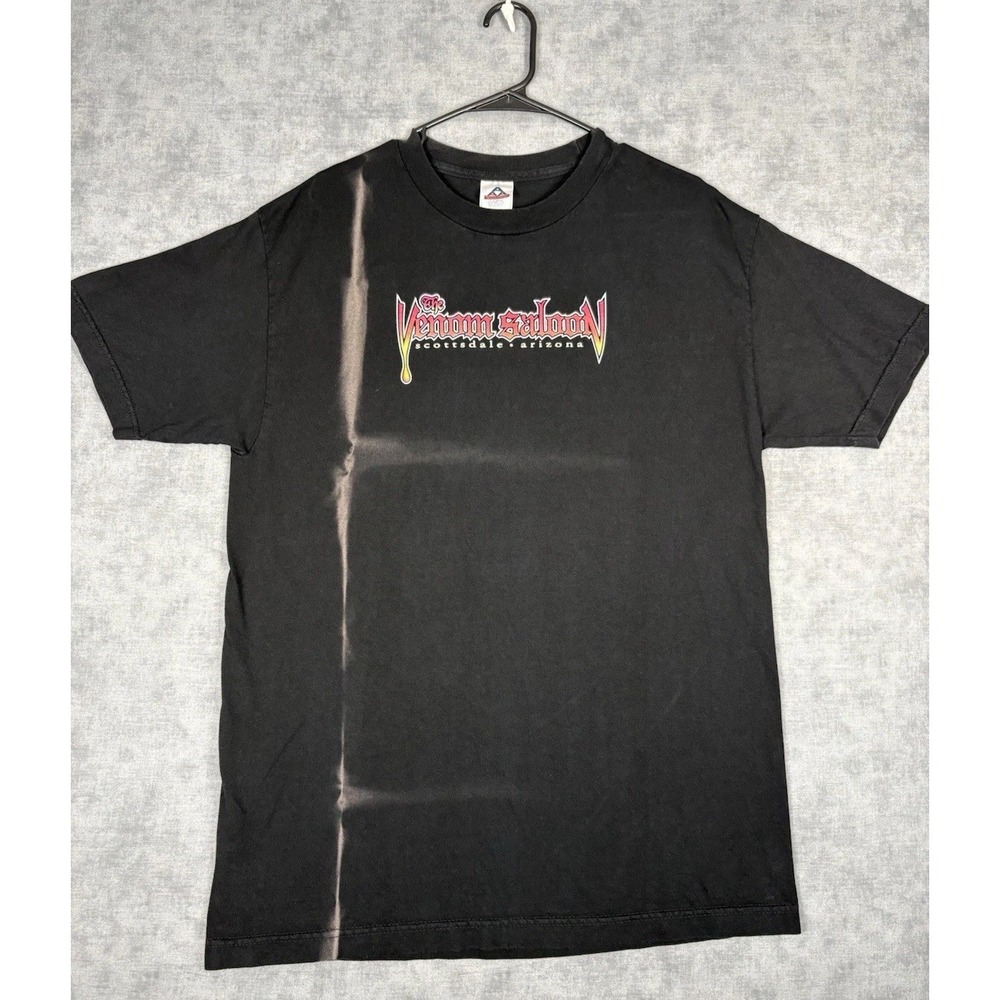 Vintage Venom Saloon Scottsdale Arizona T Shirt Large Snake Tequila Bar Y2K
